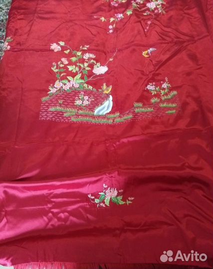 Винтажное Покрывало/Комплект.Шёлк.60-70гг