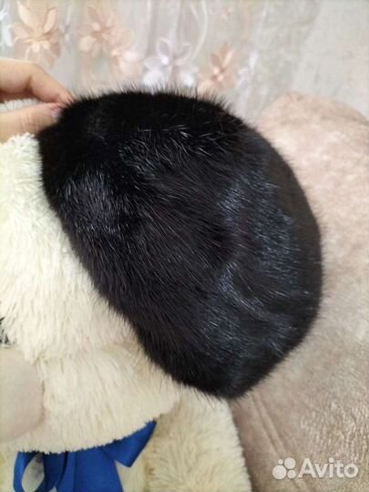 Берет шапка норковая