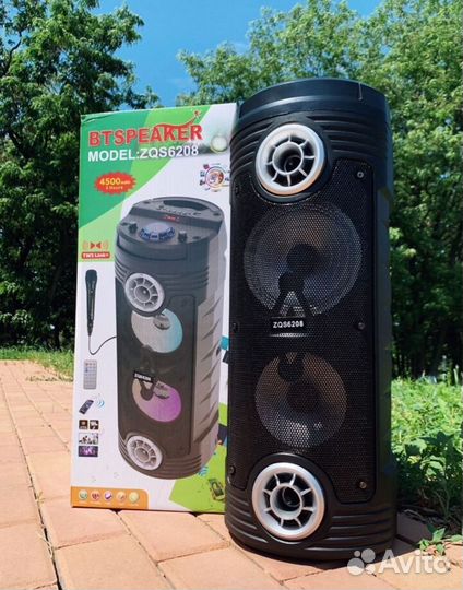 Мощная большая колонка ZQS-6208 ZQS6201(60см)