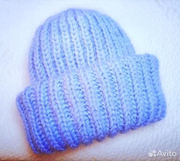 Толстая шапка с двумя отворотами