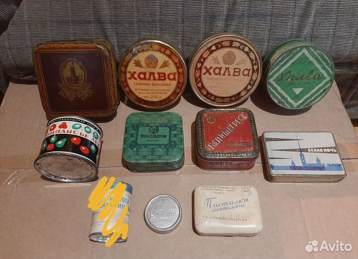 Банка баночка СССР жестяная редкая