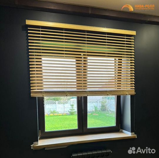 Деревянные жалюзи свое производство