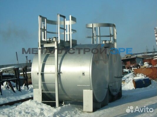 Резервуар горизонтальный стальной 10 кубов