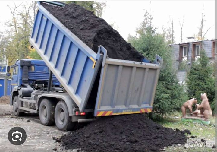 Чернозём плодородная земля доставка грунт