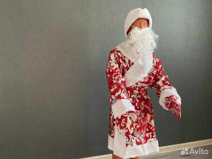 Костюм Деда Мороза для мальчика узоры