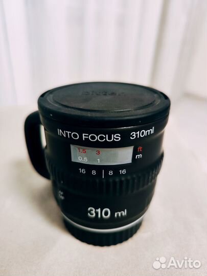 Кружка объектив черная