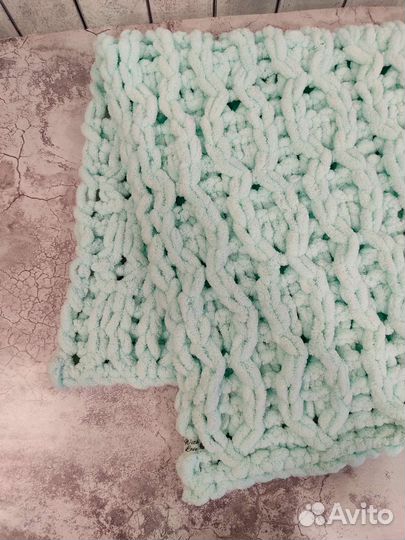 Плюшевый плед детский ручной работы