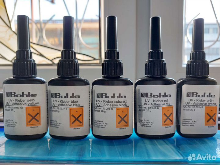 Цветной уф-клей Bohle для стекла