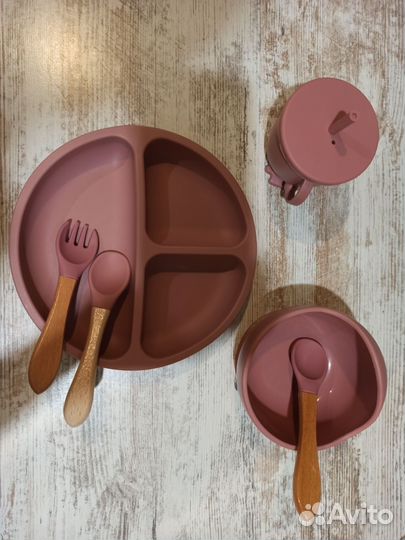 Детская силиконовая посуда