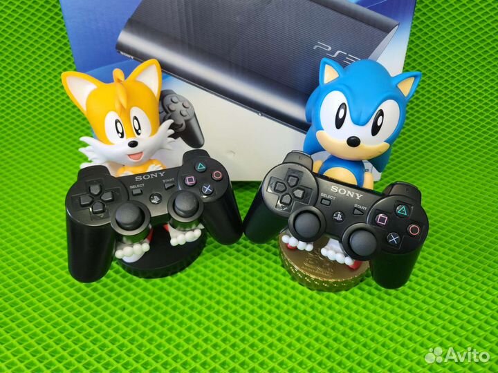 Ps3 500 Гб Прошитая 50 игр 2 джойстика