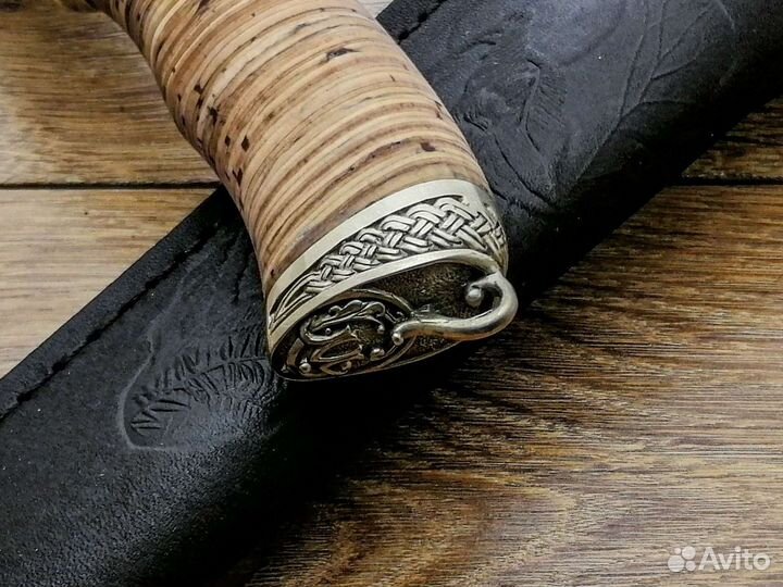 Нож Беркут из дамасской стали