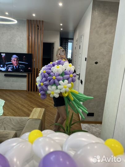 Цветы из воздушных шаров