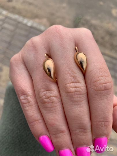 Золотые серьги СССР