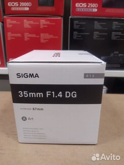 Объектив Sigma AF 35mm f/1.4 DG HSM Art Canon EF