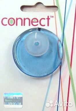 Набор стеклян.дисков мал.,2 шт. син., прозр