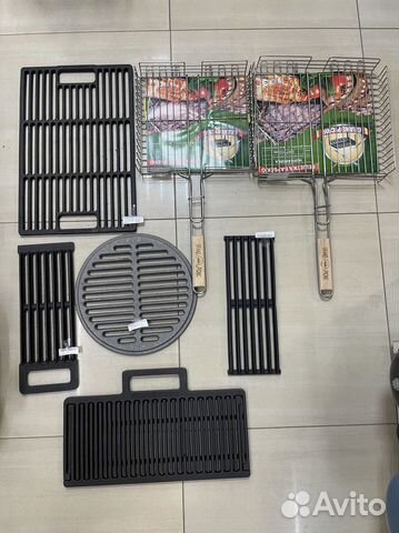 Гриль решетки барбекю чугунные и нержавеющие