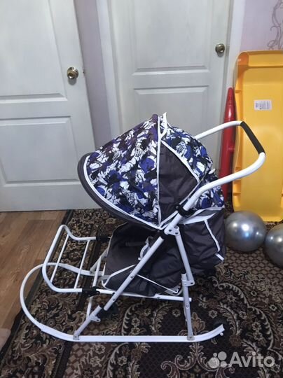 Детские санки коляска