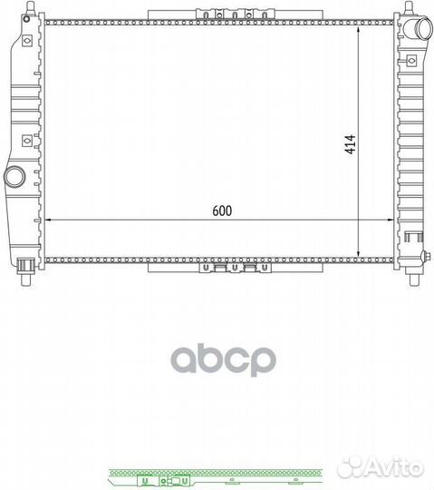 Радиатор системы охлаждения TGA1080 tatsumi
