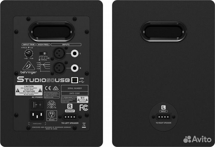 Студийный монитор Behringer Studio 50USB (пара)
