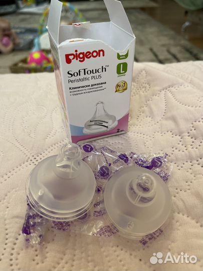 Соска на бутылочку pigeon