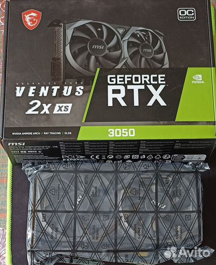 Продаю MSI GeForce RTX 3050 Ventus 2X XS ос 8G