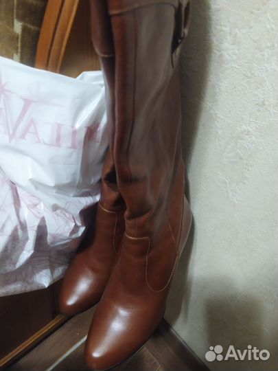 Сапоги осень весна женские на каблуке 39 размер