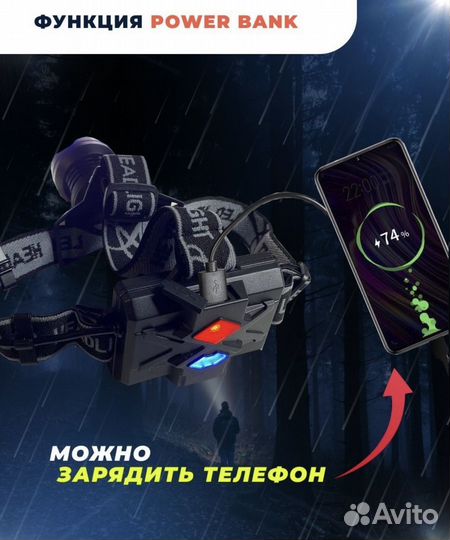 Фонарь налобный