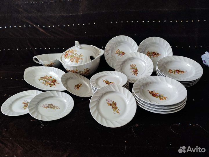 Столовый набор посуды Фарфор Сысерть