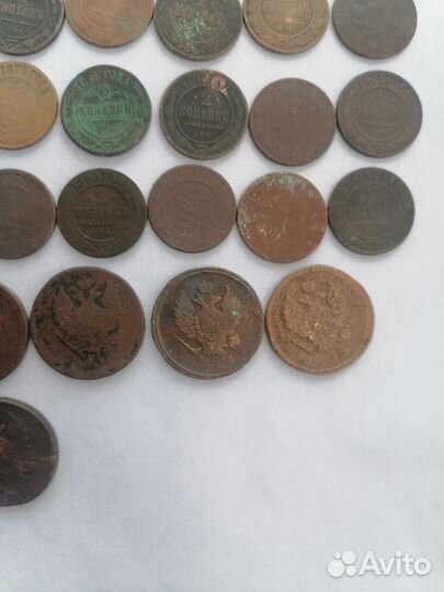 Царские старинные медные монеты навыбор