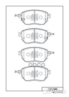 Тормозные колодки d1264m d1264m Kashiyama