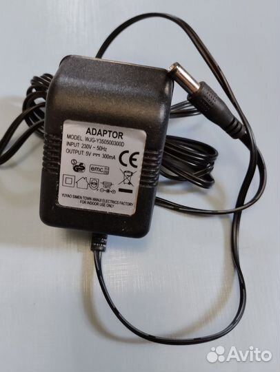 Адаптер, блок питания 5в 0.3а