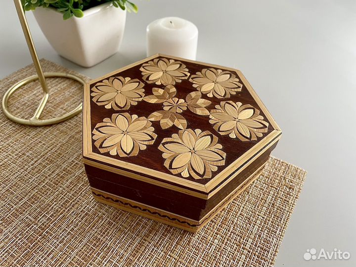 Деревянная шкатулка СССР