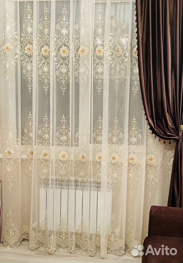 Тюль, шторы,панно, 3Д новые остатки