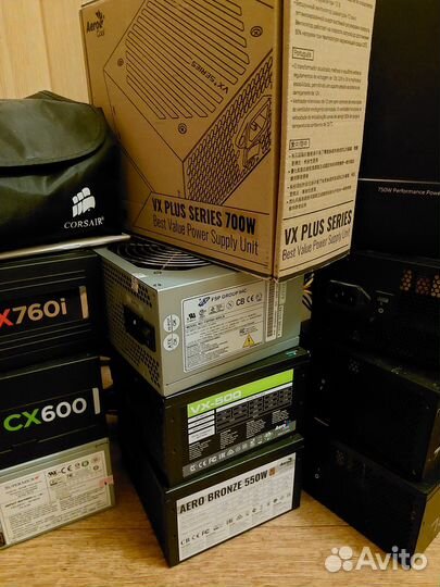 Бп 500-750w Corsair Thermaltake Aerocool модульные