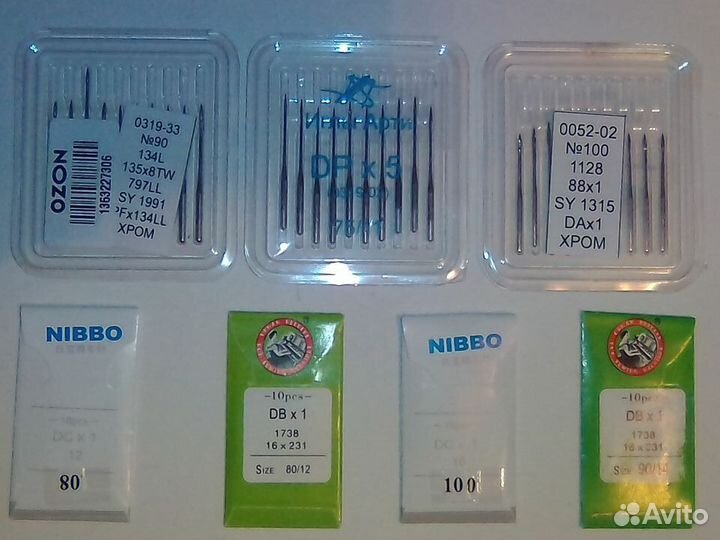 Иглы для швейных машин и оверлоков