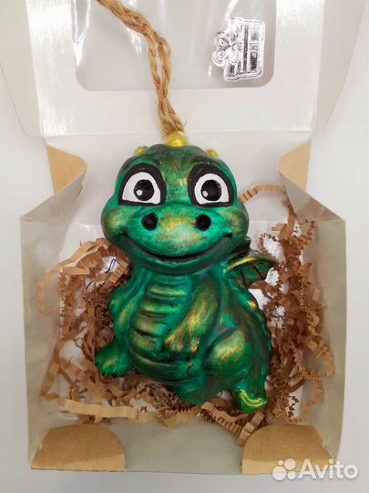 Подарок на Новый год Дракон Щелкунчик на ёлку