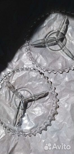 Менажница/блюдо с жемчужным краем винтаж