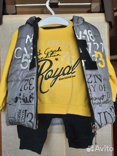 Костюм тройка детский с жилеткой