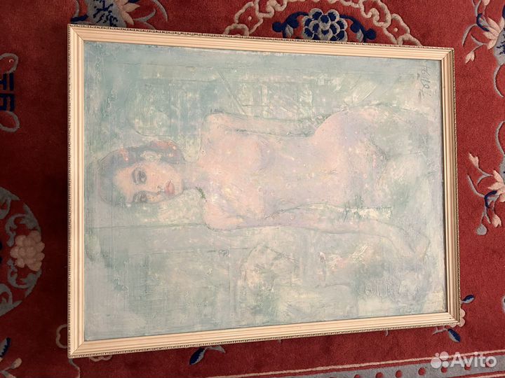 Картина авторская большая обнаженная женщина