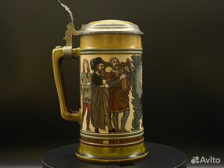 Пивная кружка германия Mettlach 1902 год