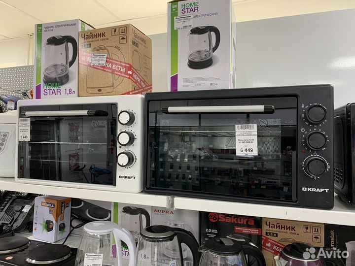 Новая мини-печь Kraft KF-MO 3800 BL t9