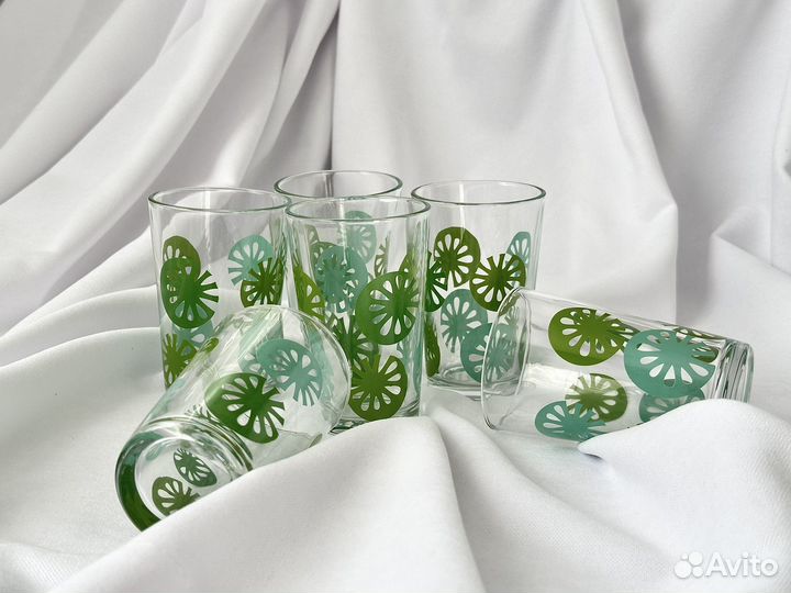 Новые стаканы набор 6 штук стекло