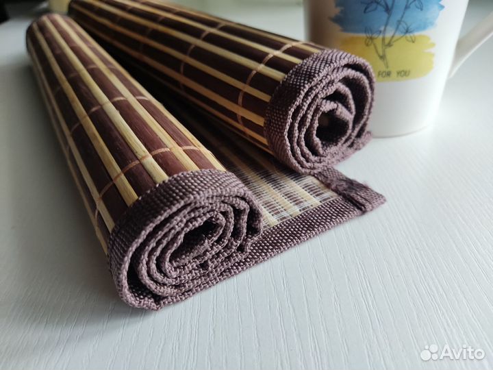 Салфетки бамбук 30*44см для суши, стола цена за 2