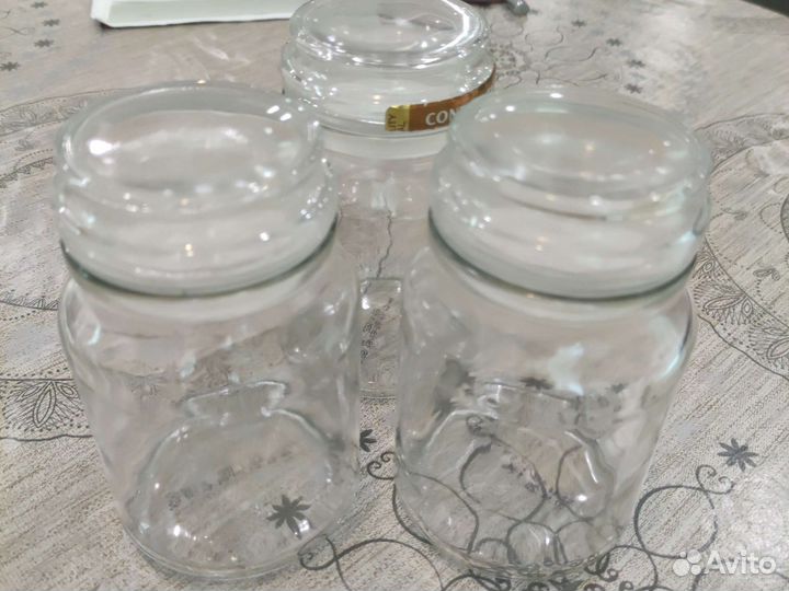 Банки стеклянные бу из под кофе. в наличии 4 шт