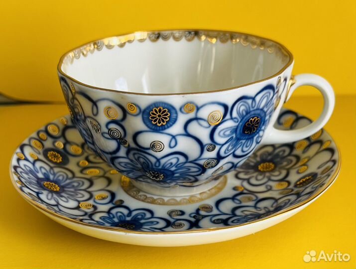 Чайная пара Императорский фарфоровый завод