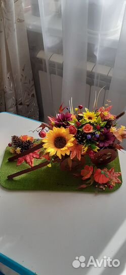 Осенняя поделка Телега