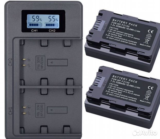 Аккумулятор для Sony a7m3 a9 на 2280 мАч Новый