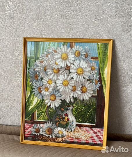 Готовая картина из алмазной мозаики