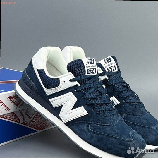 Кроссовки New Balance 574 Blue (Арт.36680)