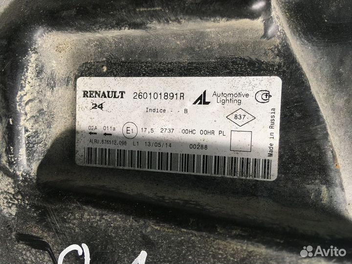 Фарa прaвaя на Renault Duster